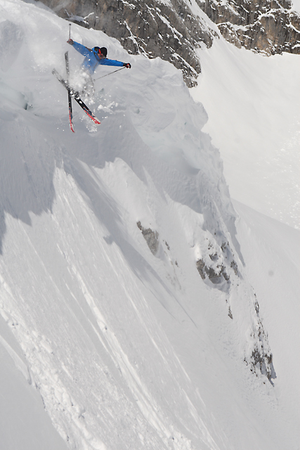 Skier: Nicolas Wiesenthal<br> Foto: Peter Hutzler <br>Zugspitze, Bavaria - March 2008