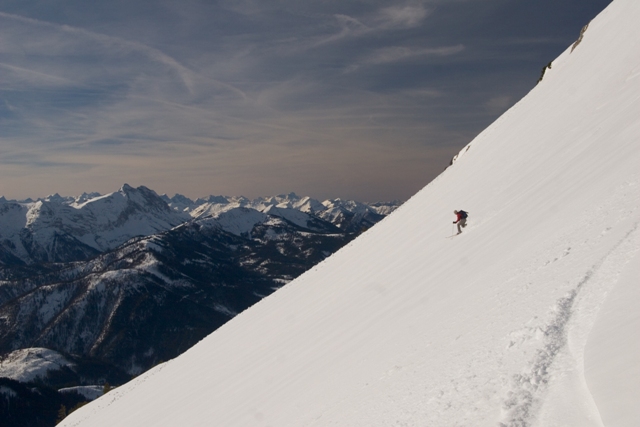 Telemarker: Michael Ewald <br> Foto: Peter Hutzler<br>Sonnwendjoch, Austria - January 2008