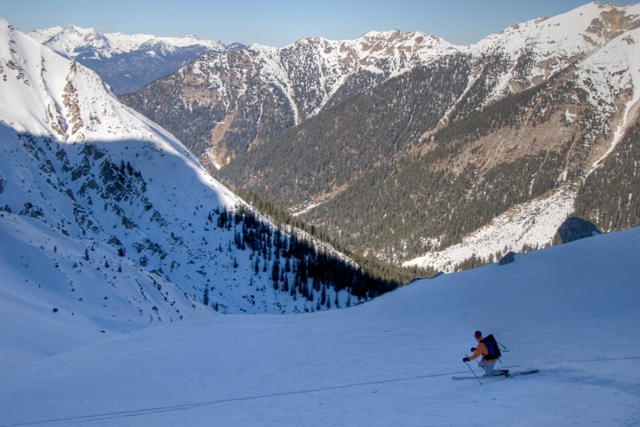 Telemarker: Peter Hutzler <br> Foto: Michael Ewald <br>Kampenleitenjoch, Bavaria - February 2008